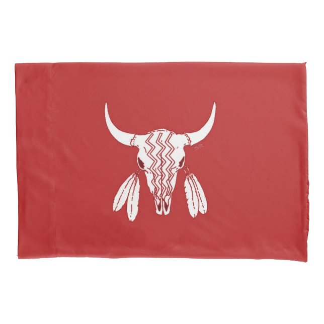 Housse D'oreillers Red Ghost Dance Buffalo oreiller standard (devant)