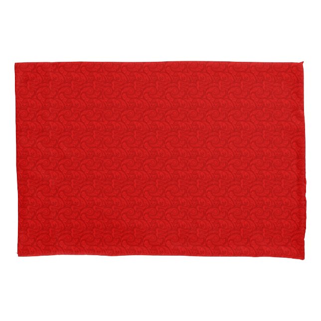 Housse D'oreillers Red Paisley (devant-gauche)