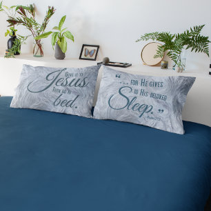 Housse D'oreillers REPOSE À JESUS Christian Citation Coussin Coque Se