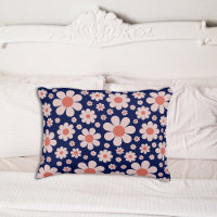 Retro Daisy Motif Blue
