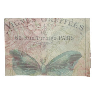 Housse D'oreillers rétro, shabby chic, vintage, rustique du pays, flo