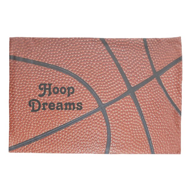 Housse D'oreillers Rêves de look_Hoop de texture de Spirit_Basketball (Dos)