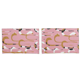 Housse D'oreillers rose chic