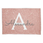 Rose Gold Sparkle Parties scintillant Monogramme N