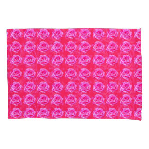 Housse D'oreillers Rose Rose Kisses Motif,