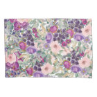 Rose violet rose Floral Feuilles verts