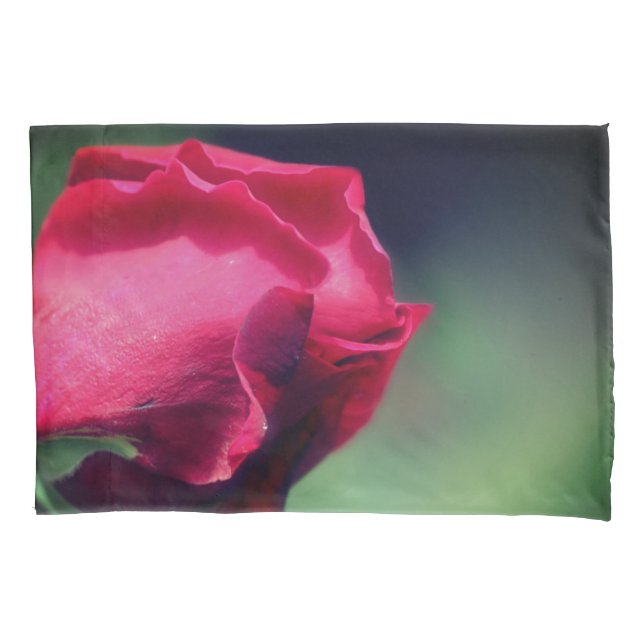 Housse D'oreillers Rosebud rouge pliant (devant)