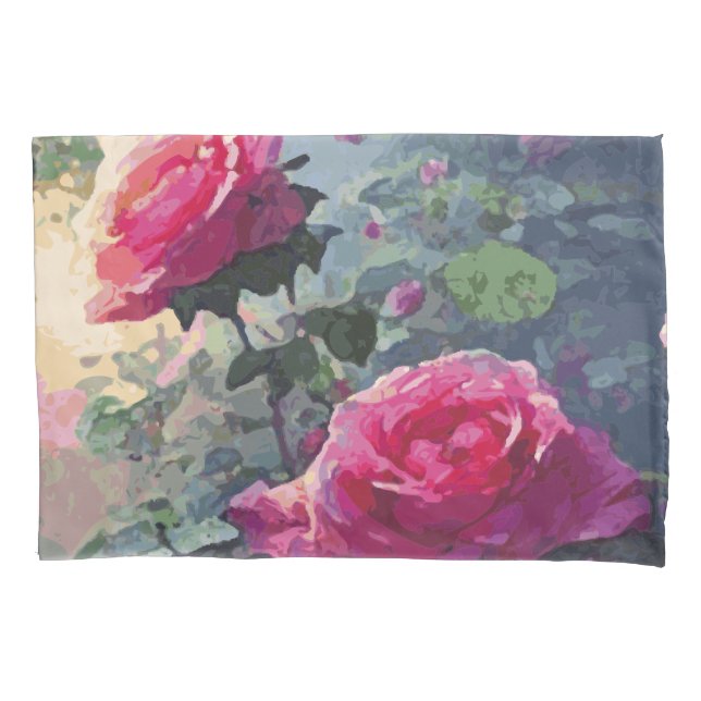 Housse D'oreillers Roses de printemps - Pillowcase (devant)