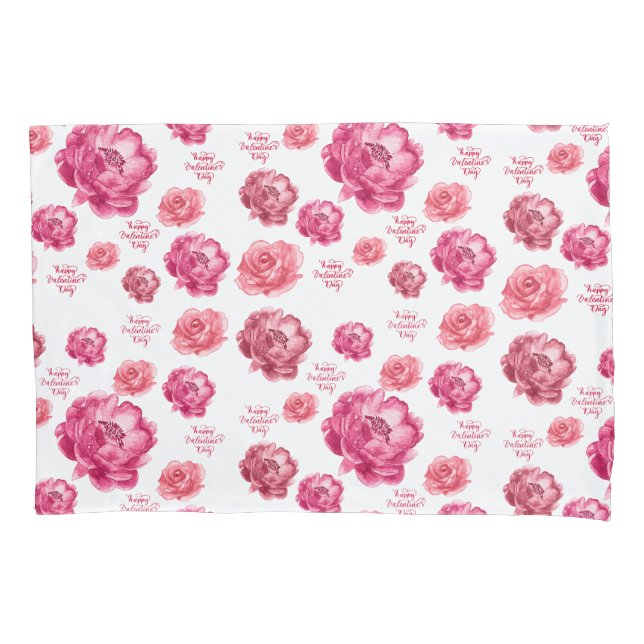 Housse D'oreillers Roses roses roses Saint-Valentin (devant-gauche)
