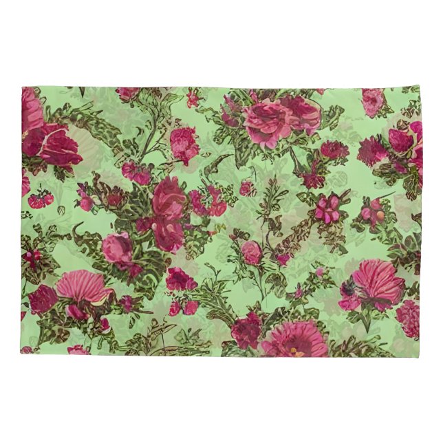 Housse D'oreillers Roses roses victoriennes (Dos)
