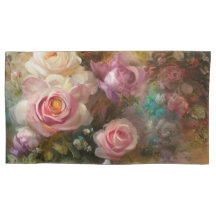 Roses Vintages Violets Peints Dans Un Style Néerla