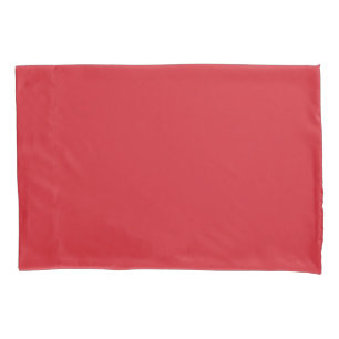 Housse D'oreillers rouge Amaranthe (couleur solide)