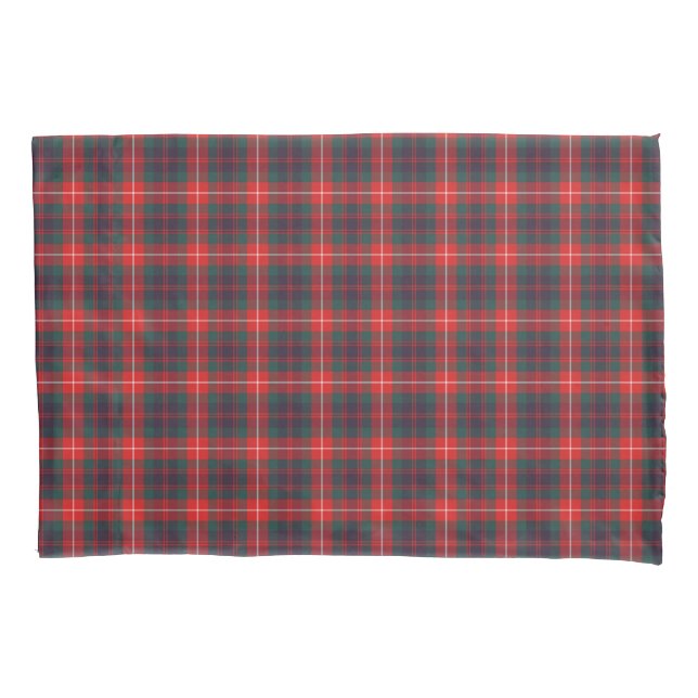 Housse D'oreillers Rouge brillant et bleu marine Fraser moderne Tarta (devant)
