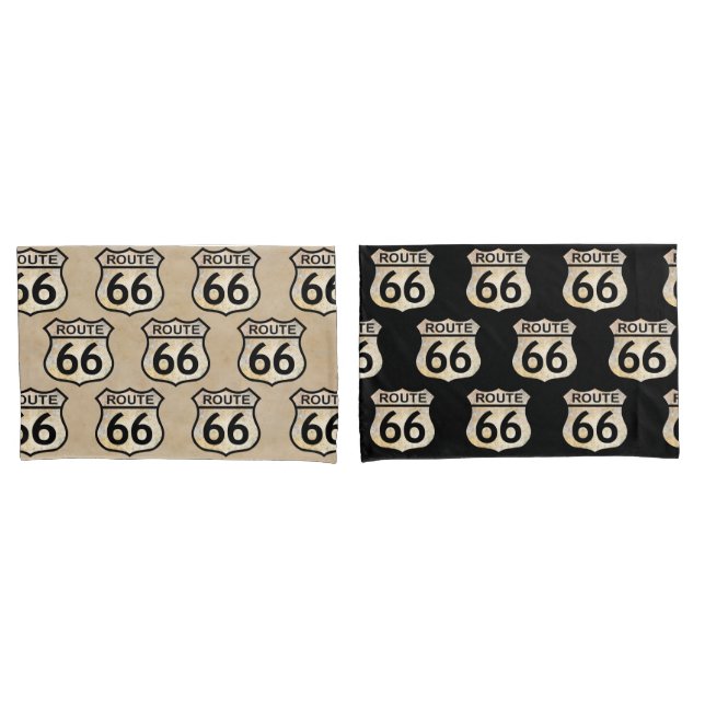 Housse D'oreillers Route 66 Coque Coussin (devant-Set)