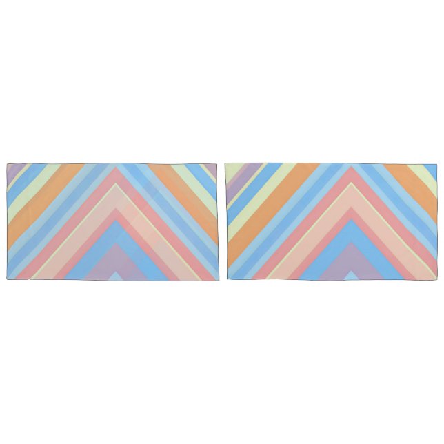 Housse D'oreillers Rust Leaf Geometric Pattern Pillowcases – Modern A (Dos-Set)