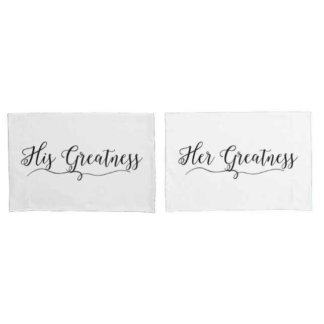 Housse D'oreillers "Sa grandeur et sa grandeur" Coque Coussin (devant-Set)