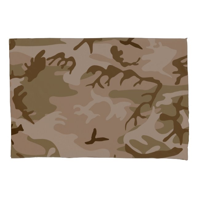 Housse D'oreillers Sable du désert de Camouflage (devant)