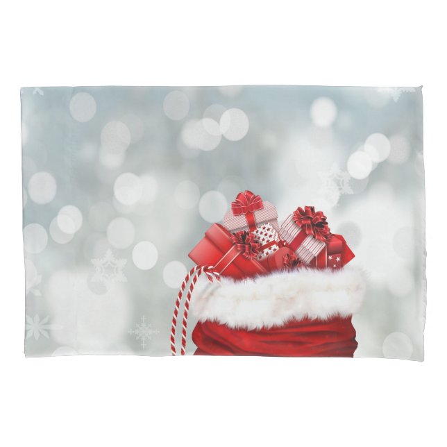 Housse D'oreillers Sacoche de Noël des cadeaux (devant)