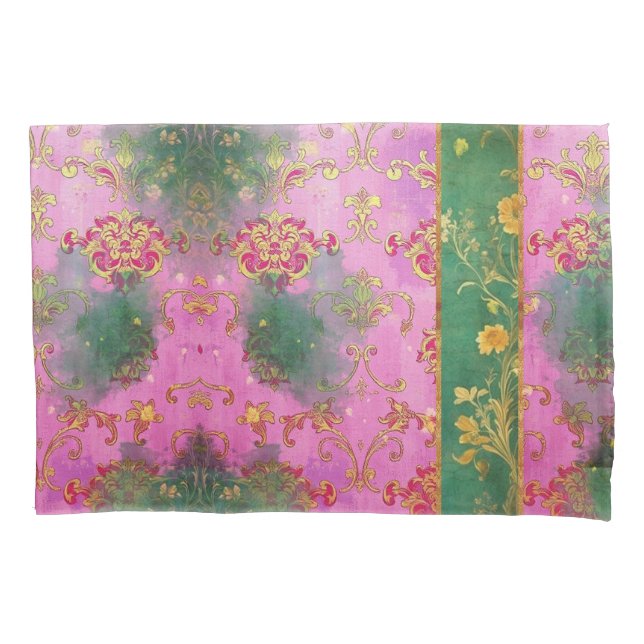 Housse D'oreillers Saumon Grunge Rose sauvage - Oreiller (devant)