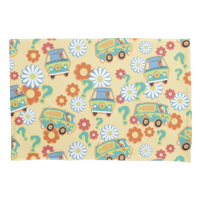 Housse D'oreillers Scooby-Doo Mystery Motif de fleurs (devant)
