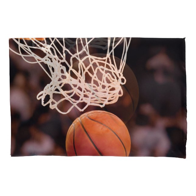 Housse D'oreillers Scoring de basket-ball (devant-gauche)