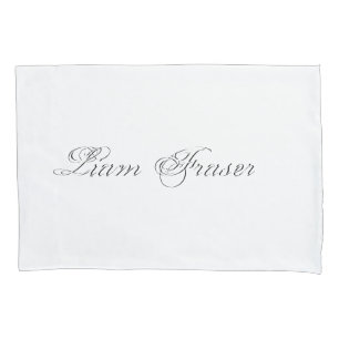 Housse D'oreillers Script minimaliste Joli Monogramme 3d