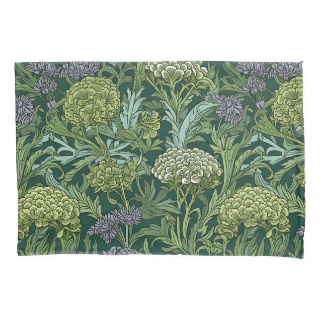Housse D'oreillers Seamless William Morris style floral pattern (devant-gauche)