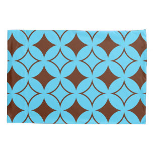 Housse D'oreillers Shippo bleu et marron