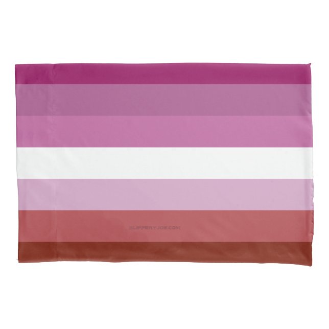 Housse D'oreillers SlipperyJoe's lesbian pride flag feminine communit (devant)