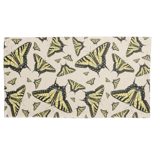 Housse D'oreillers Southwest Yellow Swallowtail Butterflies King (devant-gauche)