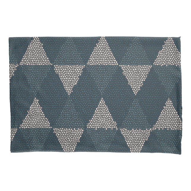 Housse D'oreillers Stained Glass Blue Diamond (devant)