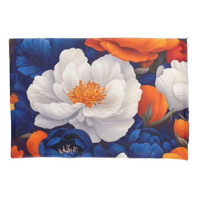 Housse D'oreillers Standard floral simple (devant)