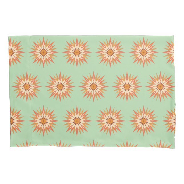 Housse D'oreillers Sunburst Boho (devant)