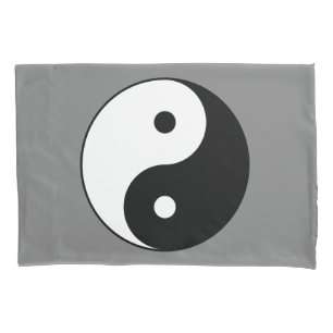 Housse D'oreillers SYMBOLE YIN ET Yang (Taijitu taoïste chinois)