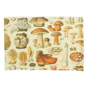 Housse D'oreillers Tabouret de toilette Vintage de champignons Illust