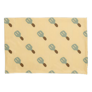 Housse D'oreillers Tabouret gris tirant motif brun