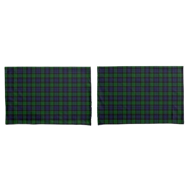 Housse D'oreillers Tartan de Black Watch (devant-Set)