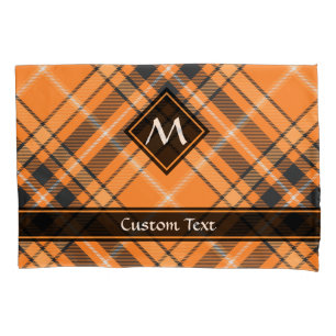 Housse D'oreillers Tartan orange d'Halloween