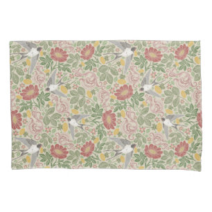 Housse D'oreillers Taupe Dusty Rose Country Garden Imprimer Pilote