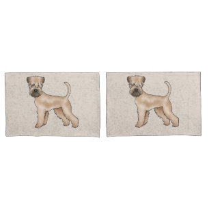 Housse D'oreillers Tender Irish Soft-Coated Wheaten Terrier Beige