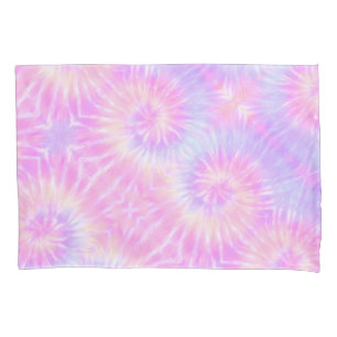Housse D'oreillers Tiedye Pastel Rainbow Spirale Hippie Tie Dye