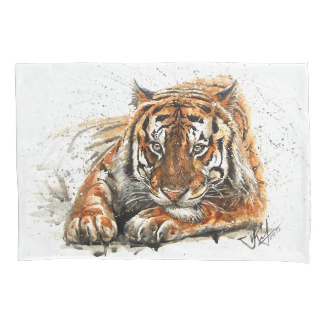 Housse D'oreillers Tigre (devant)