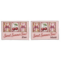 Timbre Vintage Cerise Doux l'Été