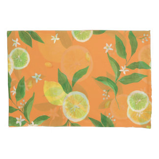 Housse D'oreillers Tissu d'aquarelle en agrumes
