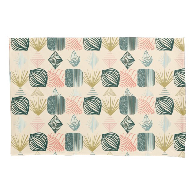 Housse D'oreillers Tissu de moisissure tribale des Caraïbes gras : cr (devant)