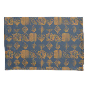 Housse D'oreillers Tissu Tribal des Caraïbes audacieux : bleu marine,