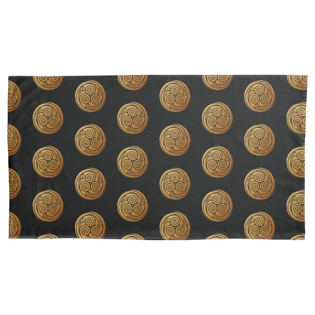 Housse D'oreillers Triple Celtic Knot Swirl Mandala (devant)