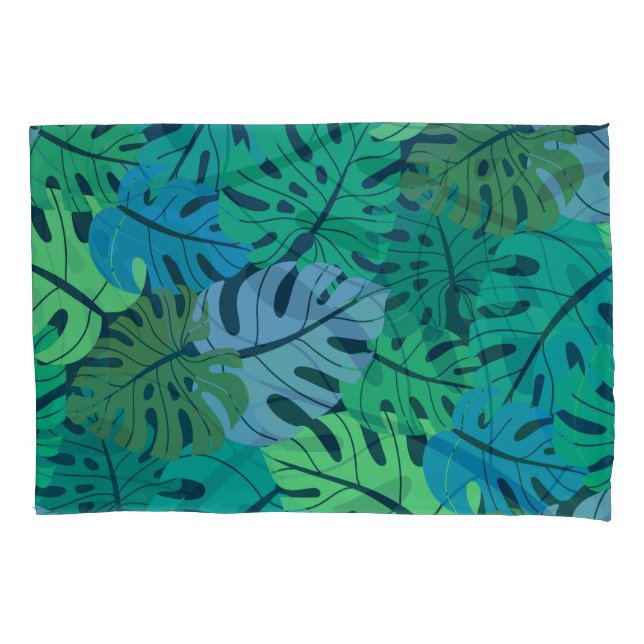 Housse D'oreillers Tropical Jungle Palm Motif sans couture (devant)