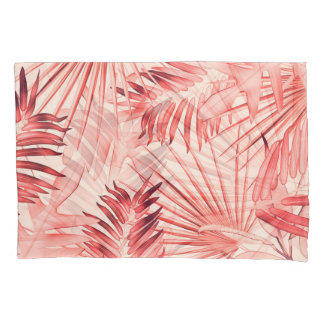 Housse D'oreillers Tropical Palm Feuille, Hawaiian Stylish Motif.