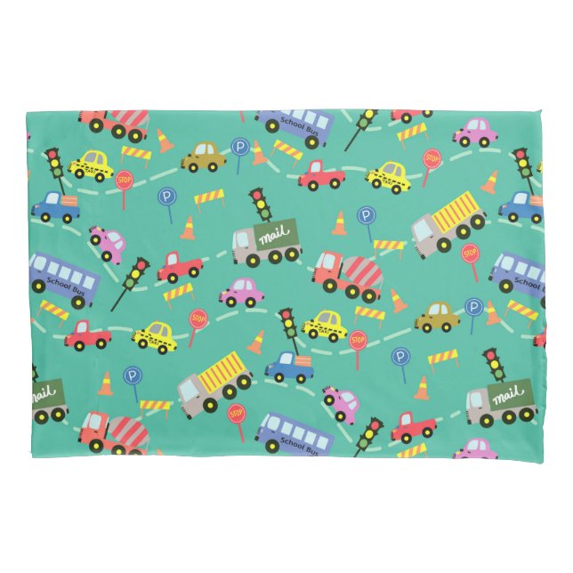 Housse D'oreillers Turquoise du transport (devant)